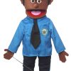 Marioneta de Policía de 25", Negra, Masculina, Estilo