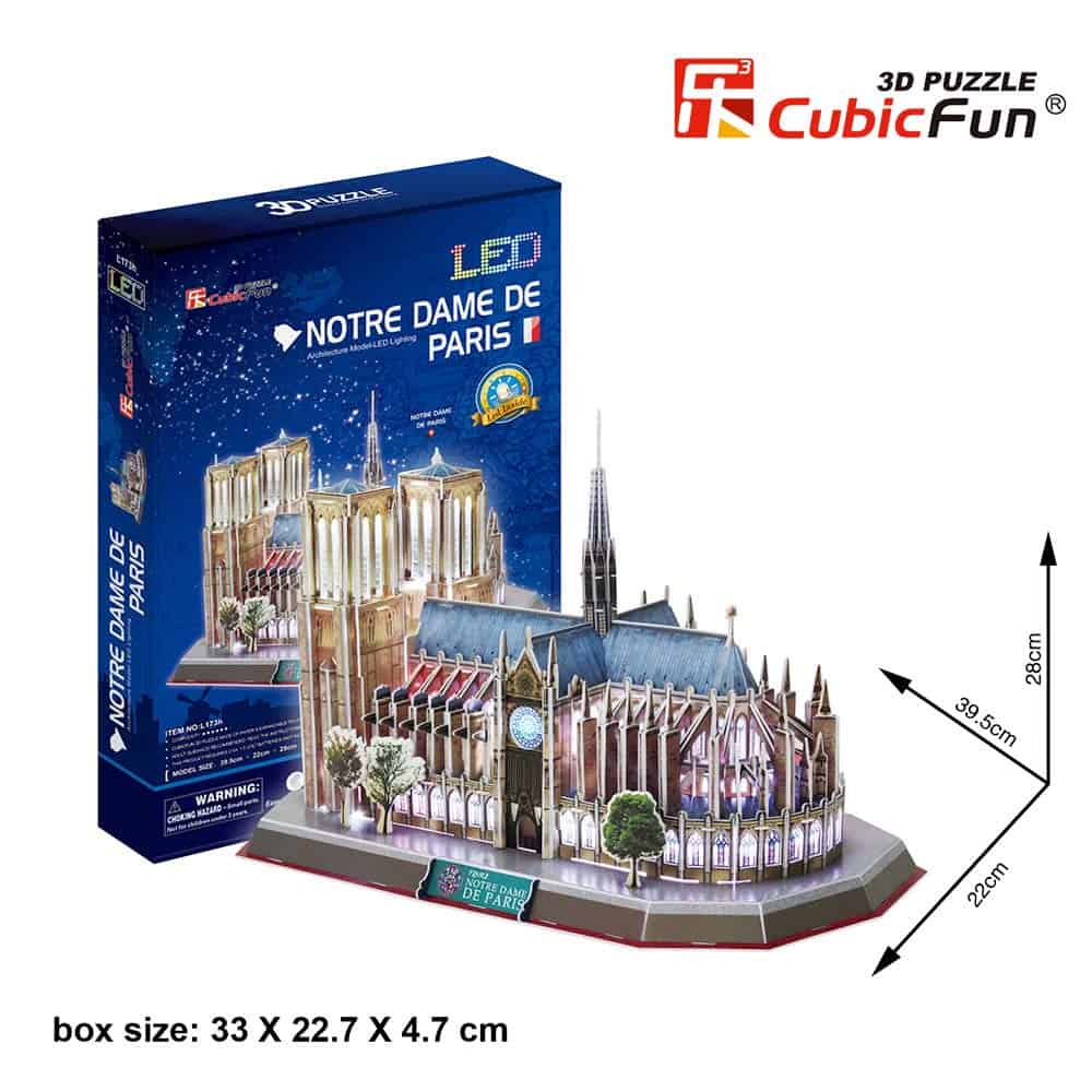 Cubic Fun Notre Dame de Paris, 149 piezas - Imagen 3
