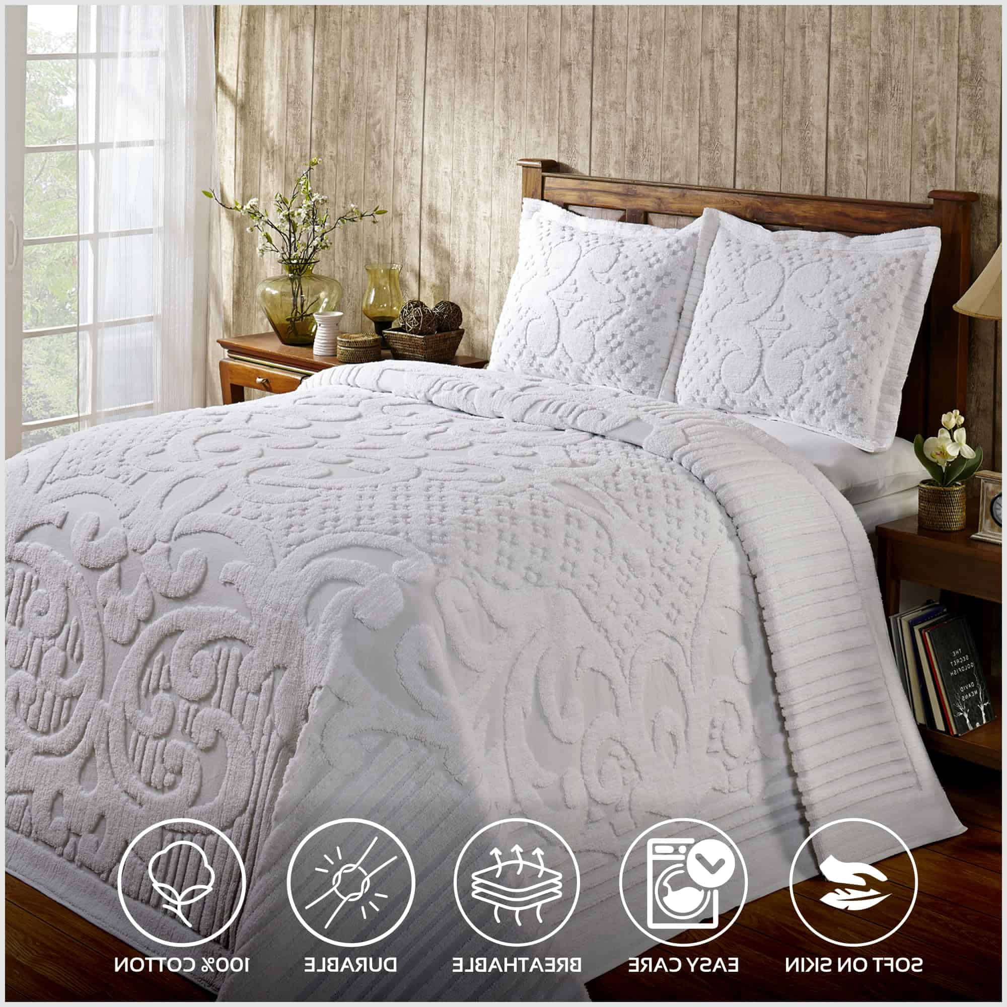 Colcha Cubrecamas de Chenilla 100% Algodón de Better - Imagen 3