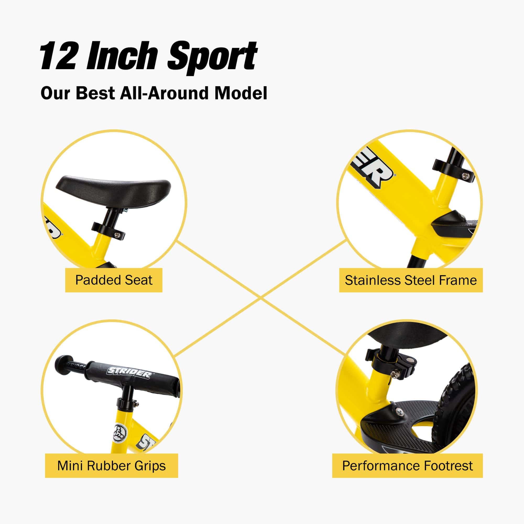 Bicicleta de Equilibrio Strider ST-S4YE - Edades de 18 - Imagen 4