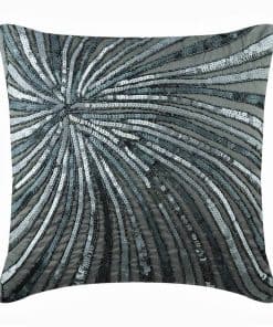 Cojín de acento gris The HomeCentric, funda de cojín de