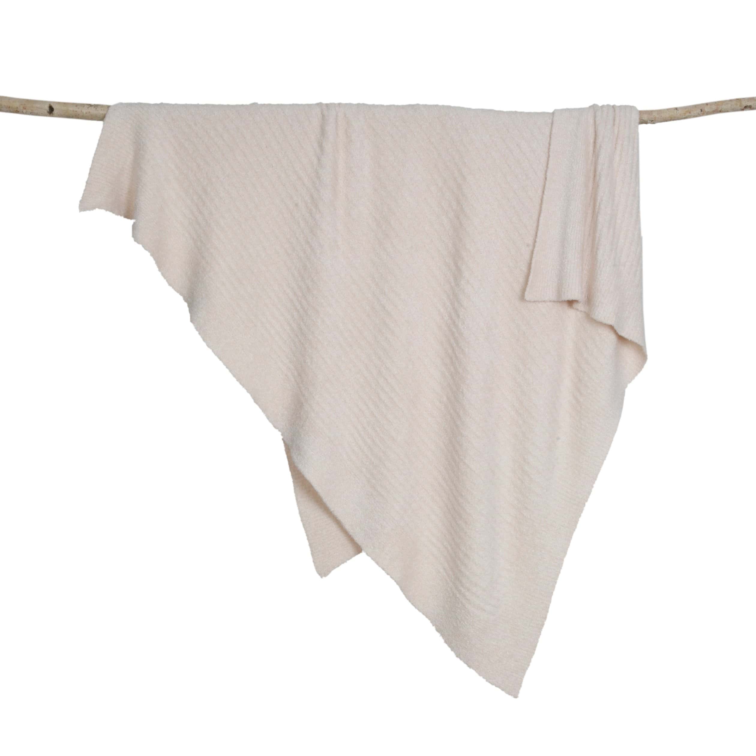 Manta Barefoot Dreams CozyChic Lite, 30" x 40" (Rosa, 30" x