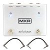MXR M196 A/B Box Pedal para Guitarra con Cables de Conexión