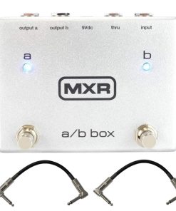 MXR M196 A/B Box Pedal para Guitarra con Cables de Conexión