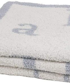 Manta Barefoot Dreams CozyChic ABC (Océano & Crema)