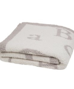 Manta Barefoot Dreams CozyChic ABC (Piedra/Crema)