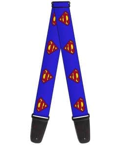 Correa de guitarra de DC Comics, Escudo de Superman Azul, 2