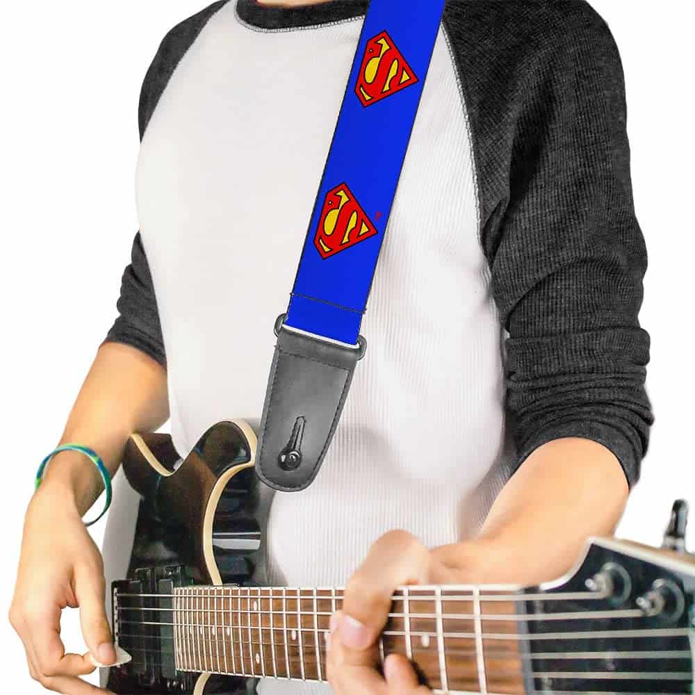 Correa de guitarra de DC Comics, Escudo de Superman Azul, 2 - Imagen 3