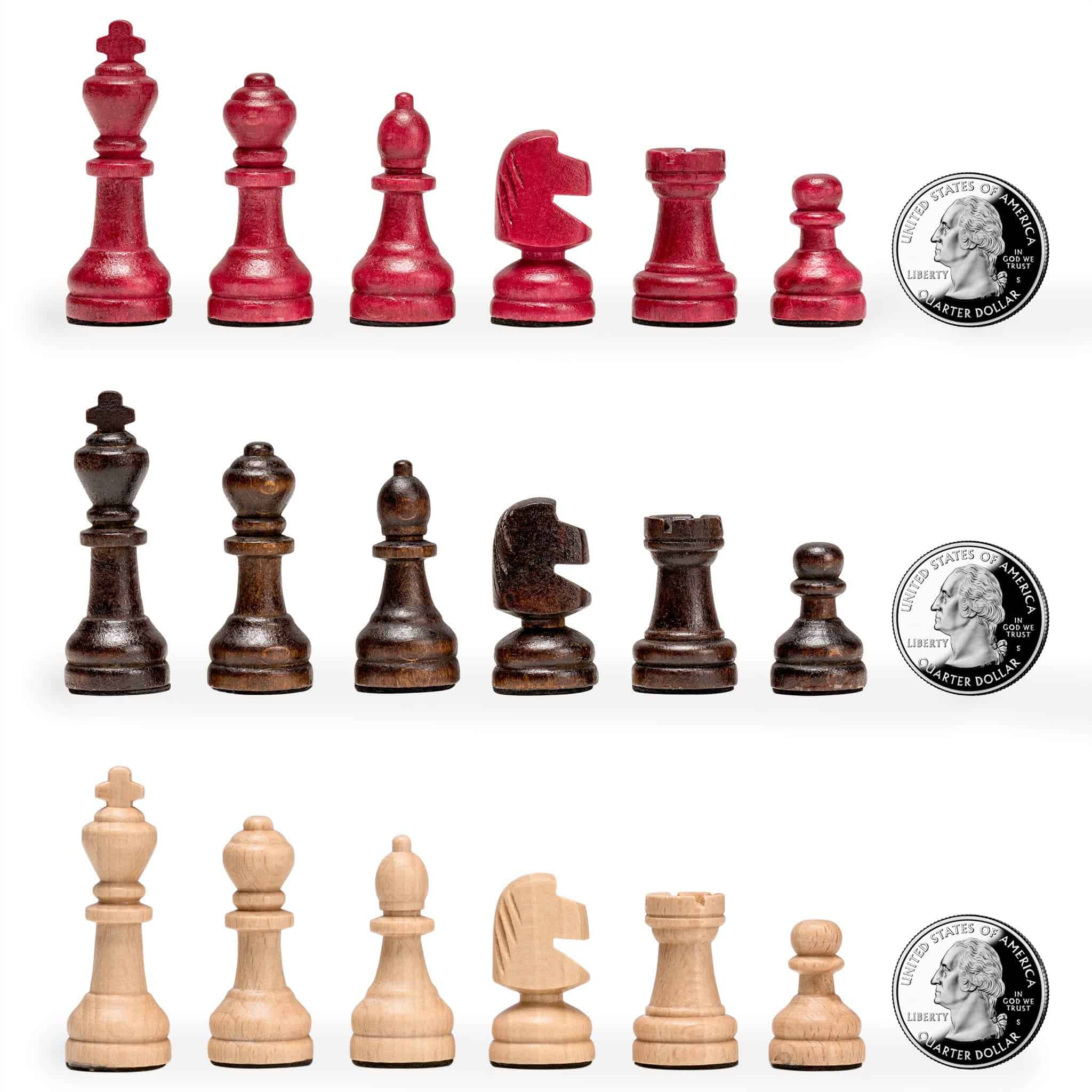 Ajedrez de Madera Husaria para Tres Jugadores - 12 Pulgadas - Imagen 7