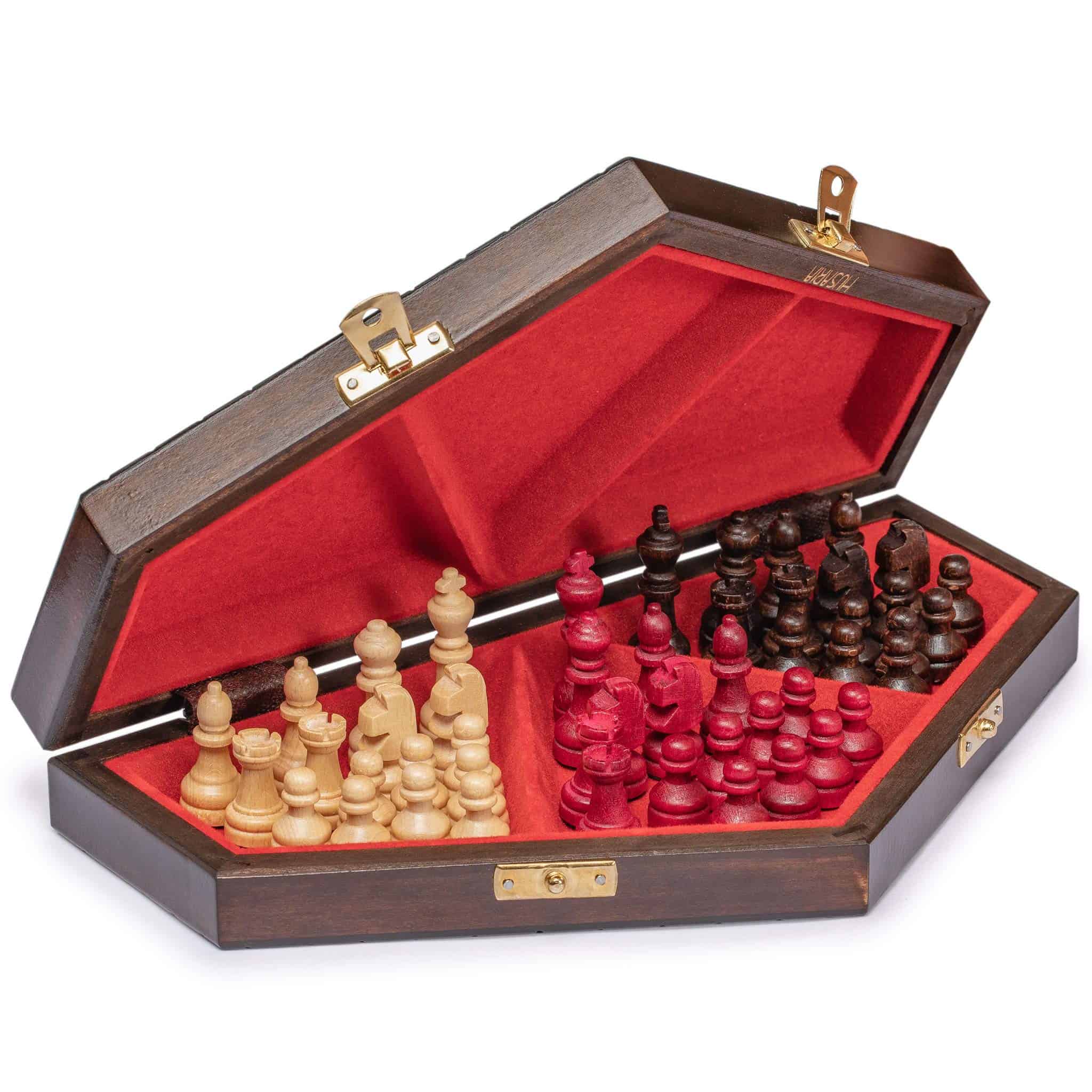 Ajedrez de Madera Husaria para Tres Jugadores - 12 Pulgadas - Imagen 5