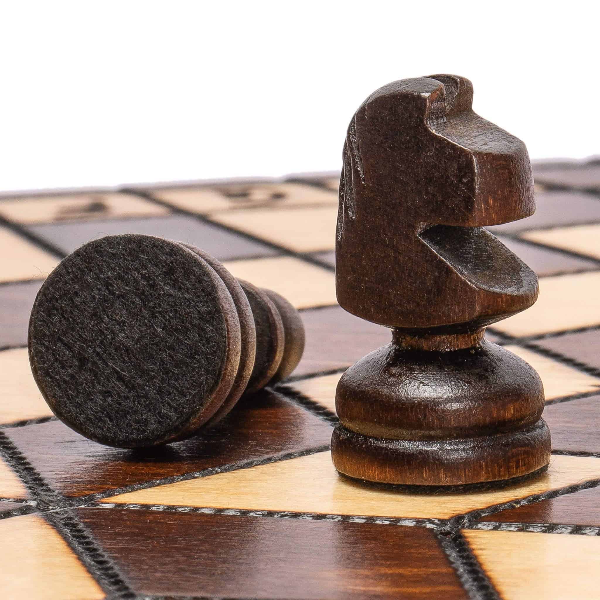 Ajedrez de Madera Husaria para Tres Jugadores - 12 Pulgadas - Imagen 8