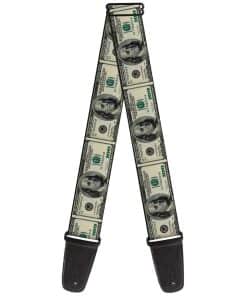 Correa de guitarra Buckle-Down 100 dólares 2 pulgadas de