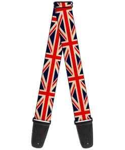 Correa de guitarra Buckle-Down - Banderas Vintage del Reino