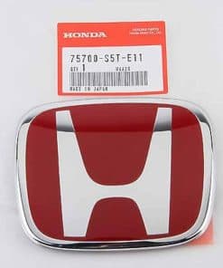 Emblema Rojo JDM de Logo Frontal Honda 123mmX100mm