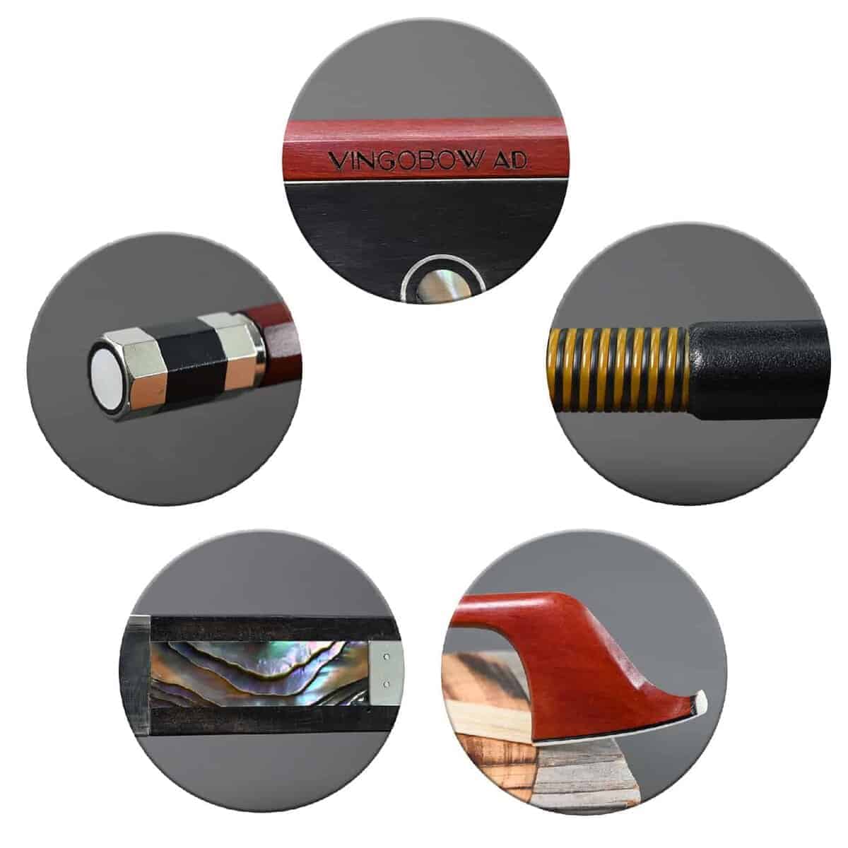 Arco de Contrabajo de Tamaño 4/4 Modelo Francés de Madera - Imagen 4