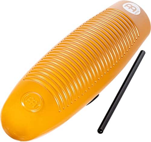 Meinl Percussion Turbo Guiro con Raspador, Tres Zonas de
