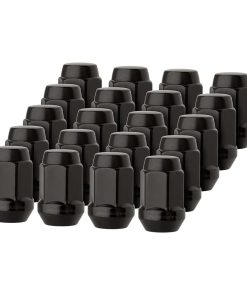 DPAccessories 20 Birlos de Rueda Negros 1/2-20 de Acero -