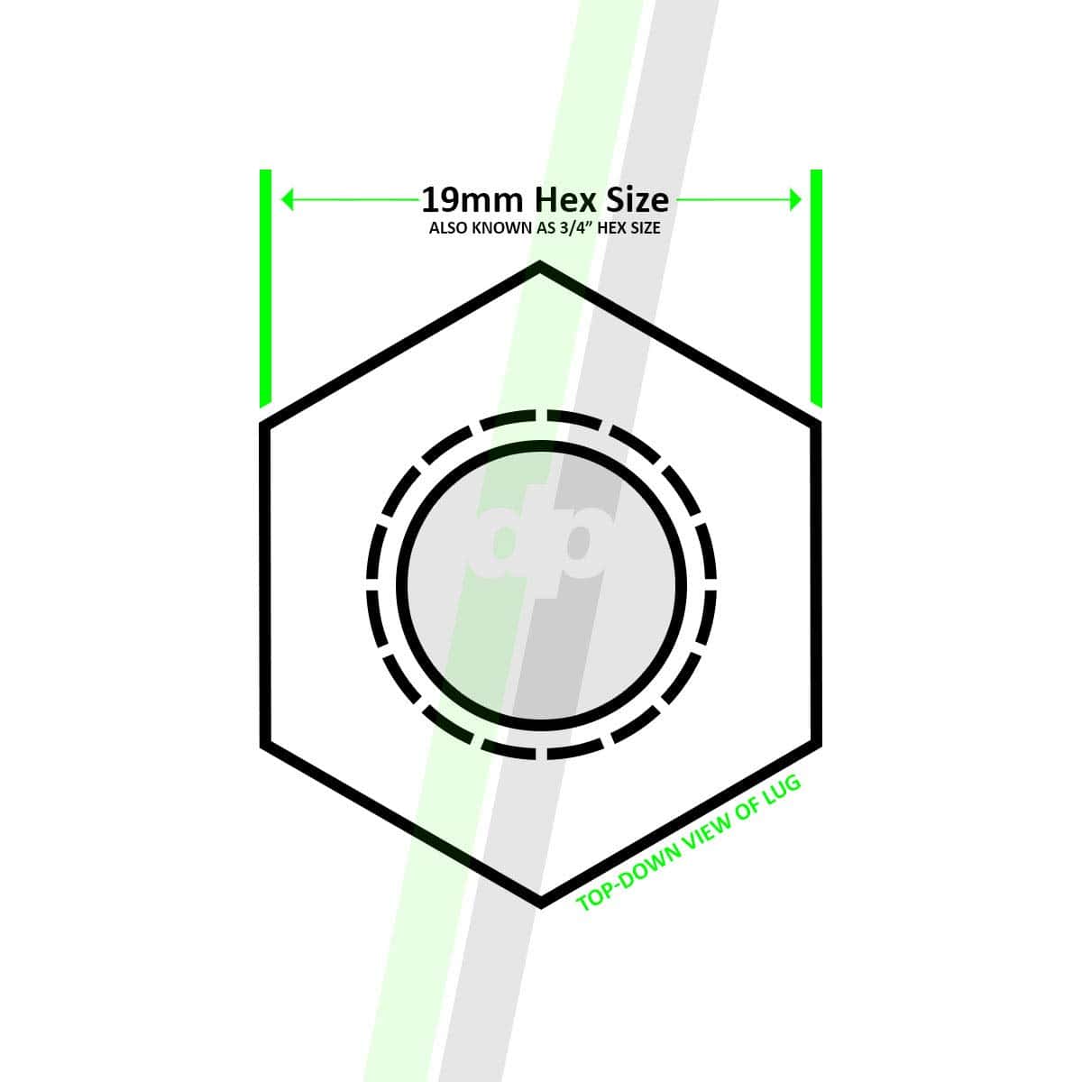 DPAccessories 20 Birlos de Rueda Negros 1/2-20 de Acero - - Imagen 6
