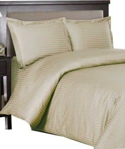 Juego de Fundas Nórdicas a Rayas 100% Algodón Suave y