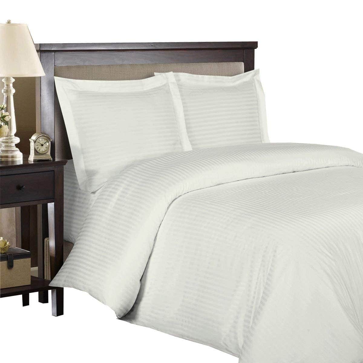 Juego de Funda nórdica a Rayas 100% Algodón Royal Hotel