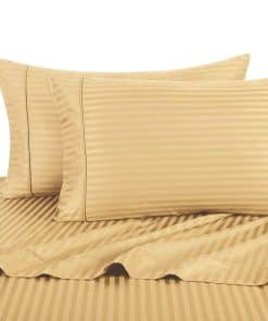 Juego de sábanas Rayas Doradas de Royal Hotel Bedding,