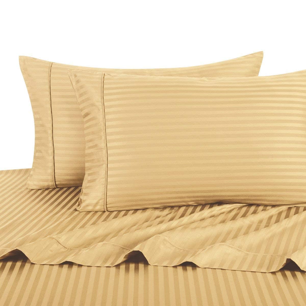 Juego de sábanas Rayas Doradas de Royal Hotel Bedding,