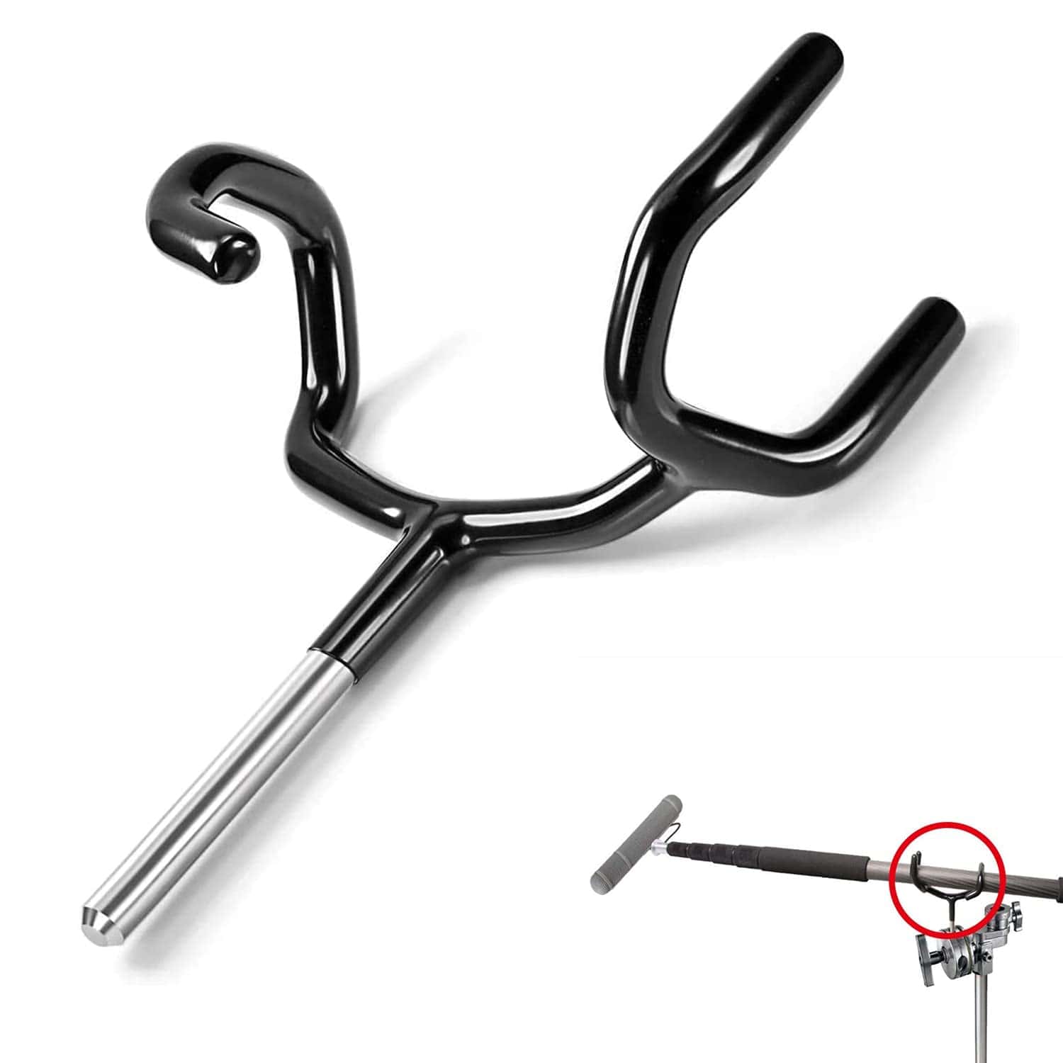 Soporte de Metal para Micrófono ATian Boom Pole Holder