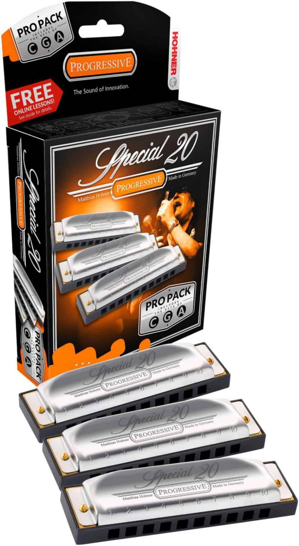 HOHNER Special 20 Pro Pack, en clave de G, A y C (3P560BX)