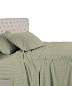 Juego de Sábanas de Rayas Royal Hotel - 600 Hilos - 4