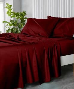 Royal Hotel Bedding Top-Split-King: -Burgundy