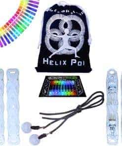 Juego de poi UltraPoi HelixPoi - Poi Helix con mangos de