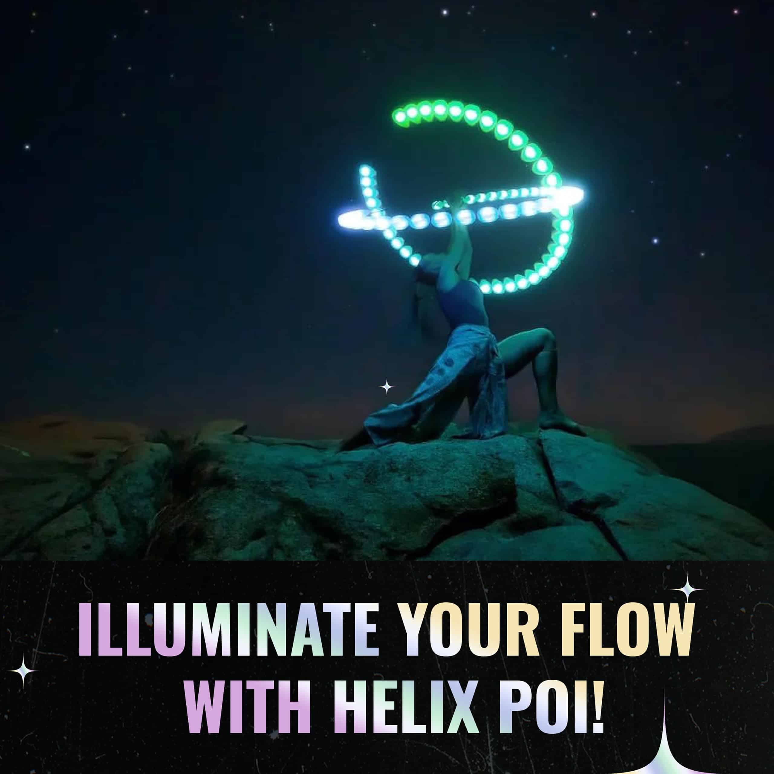Set de HelixPoi - Poi Helix con Manijas LED UltraKnob - 70+ - Imagen 3