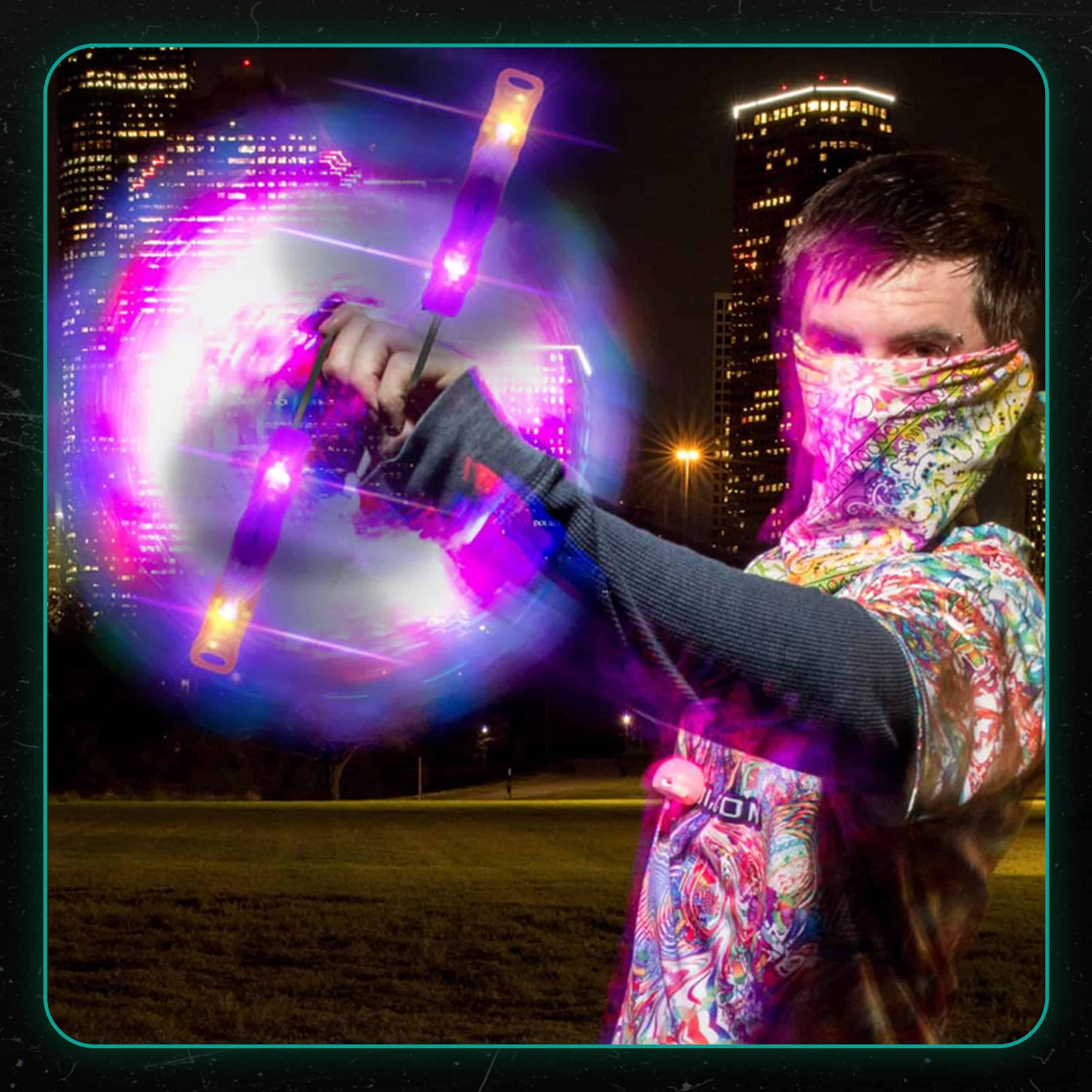 Set de HelixPoi - Poi Helix con Manijas LED UltraKnob - 70+ - Imagen 8