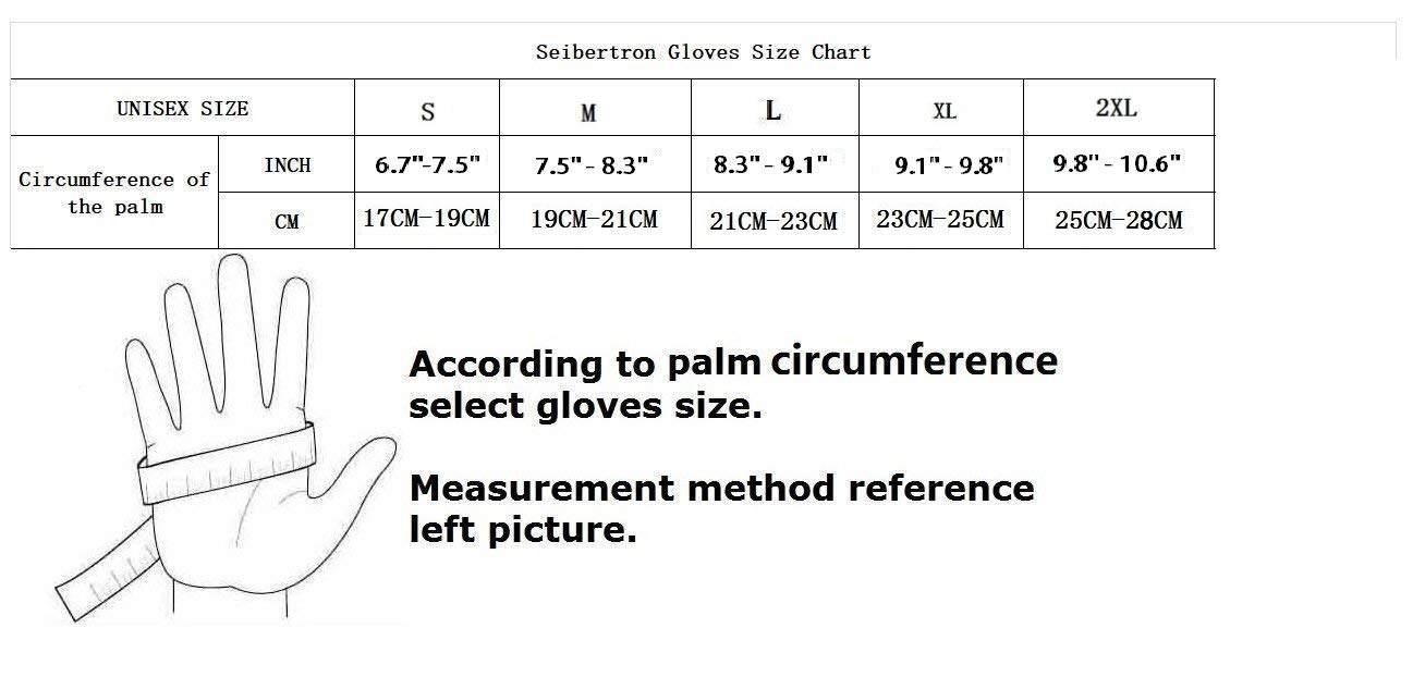 Guantes de Moto de Carrera en Carretera Seibertron SP2 SP-2 - Imagen 4