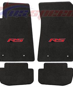 Tapetes para piso Camaro 2010-2015 Ebony Con Logo RS 4PC