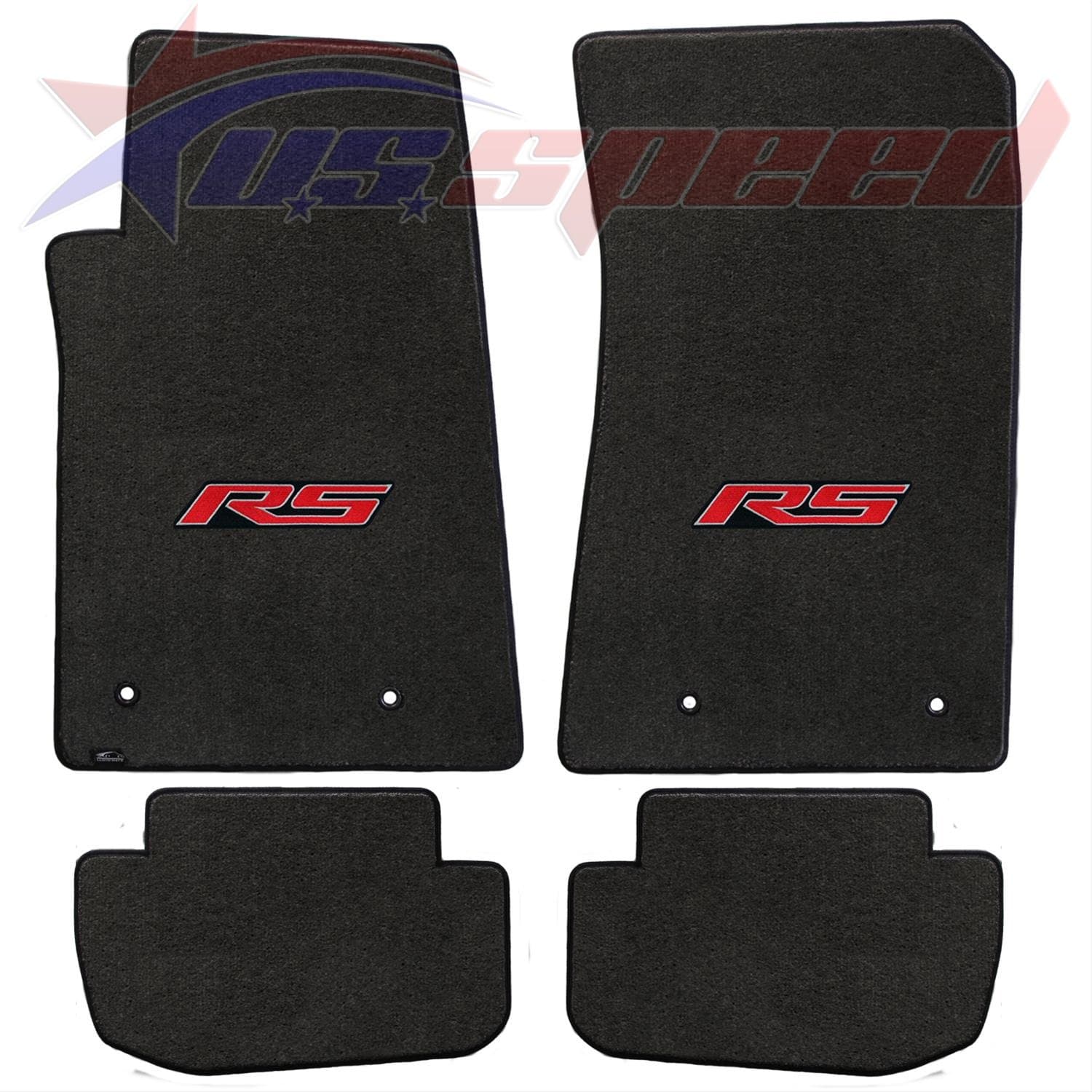 Tapetes para piso Camaro 2010-2015 Ebony Con Logo RS 4PC
