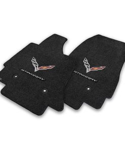 Tapetes para piso C7 Corvette Stingray - Bandera con script