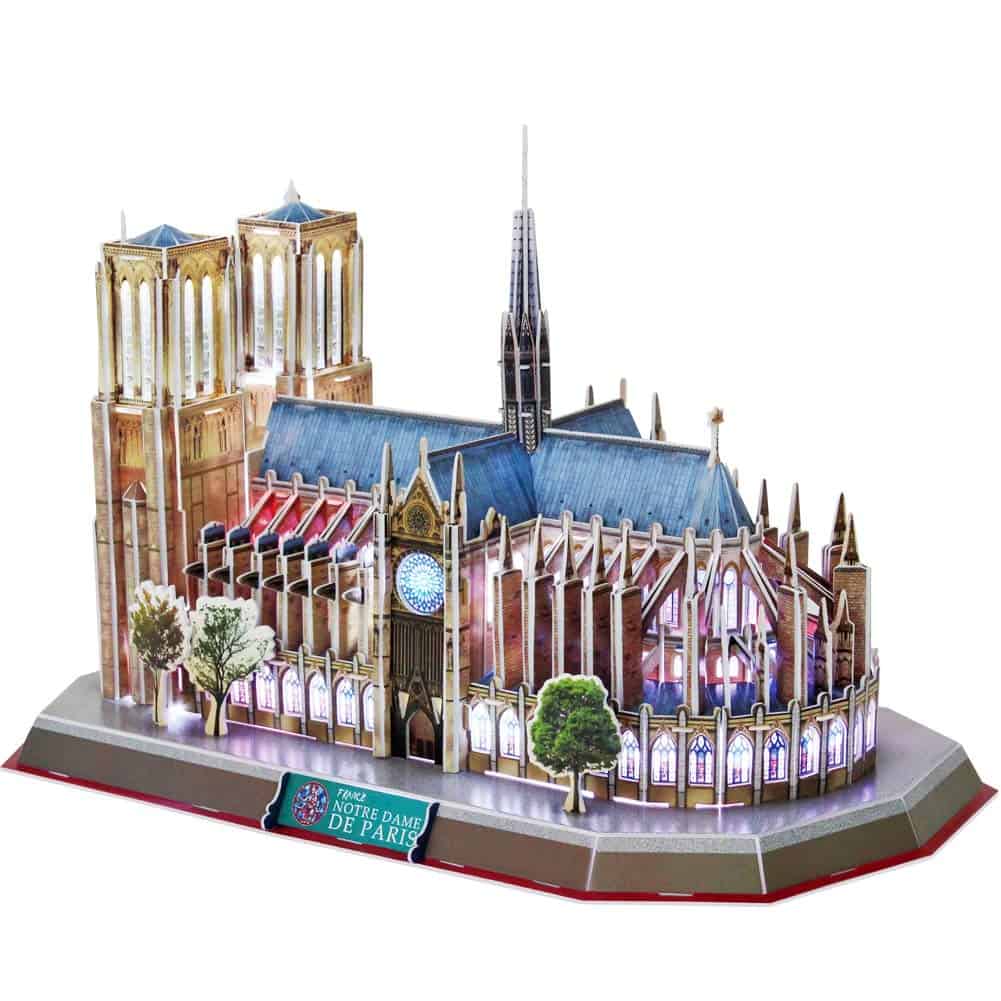 CubicFun Rompecabezas 3D para Adultos LED Notre Dame de