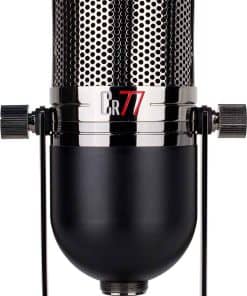 Micrófono dinámico vintage para voz en vivo con soporte de