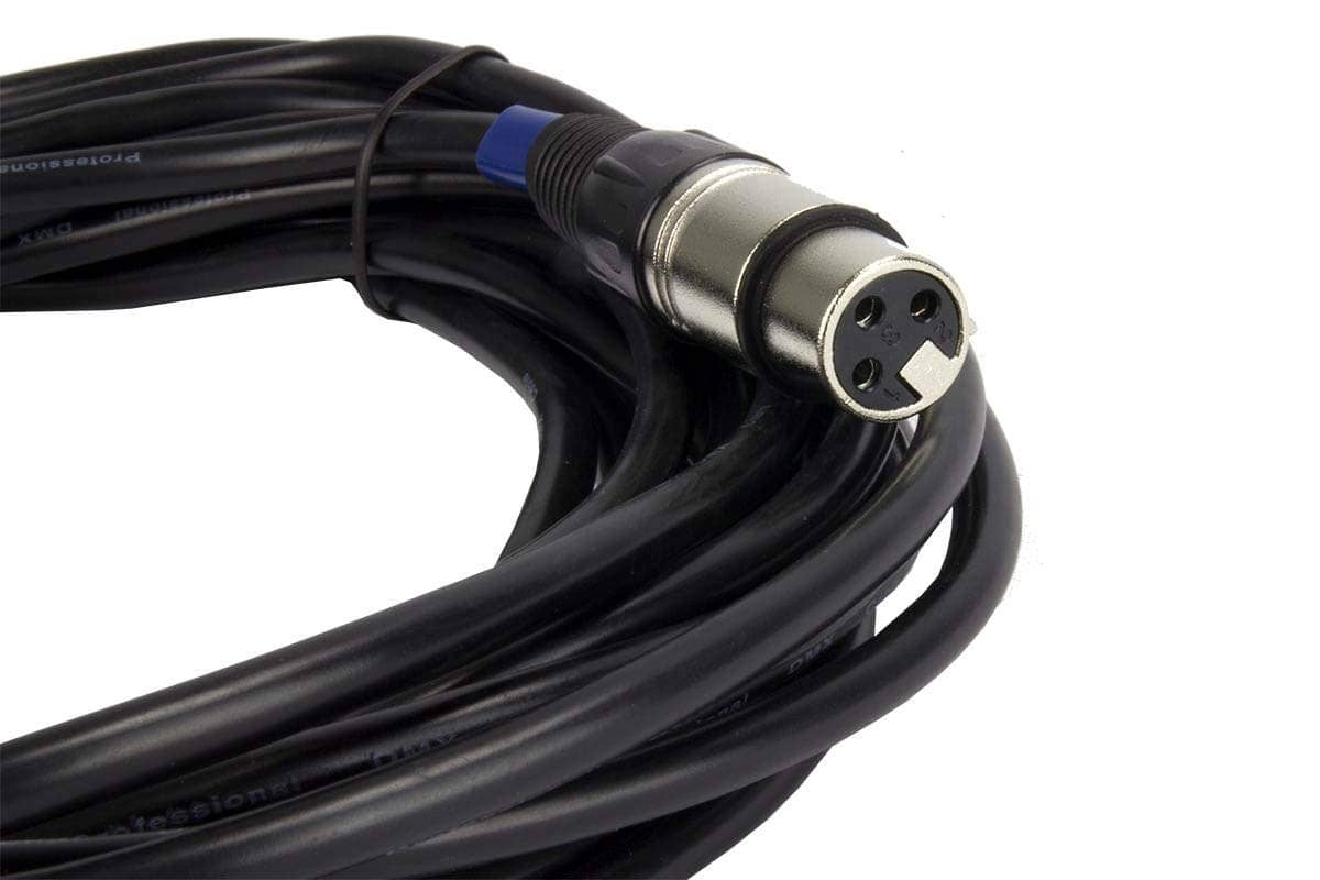 (4) Cables de Efectos de Iluminación DMX de 25 Pies Macho a - Imagen 4