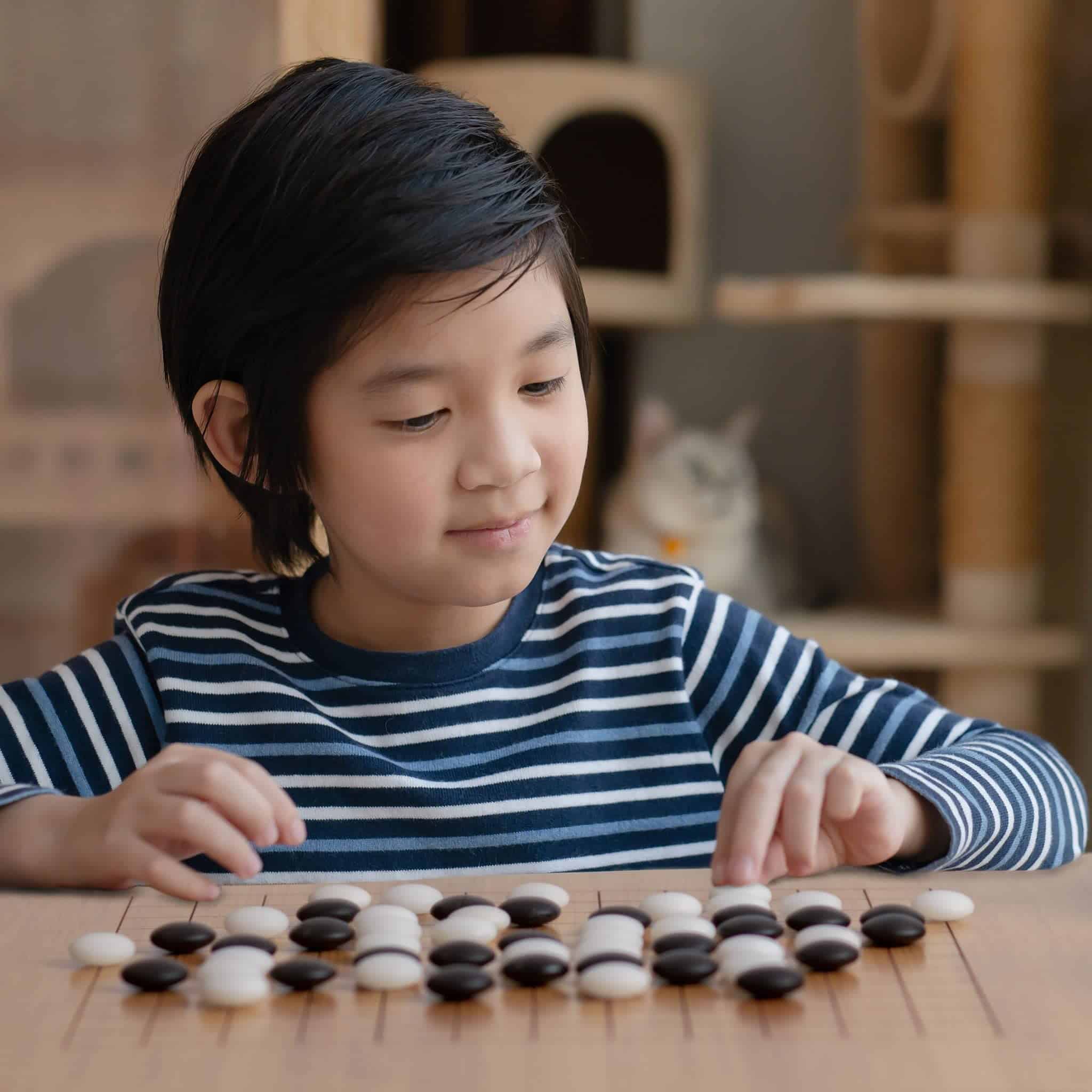 Juego de Go Bamboo 0.8 Pulgadas Grabado Reversible de 19x19 - Imagen 7