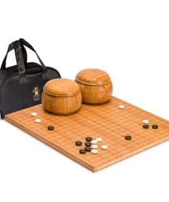 Juego de Go Bamboo 0.8 Pulgadas Grabado Reversible de 19x19