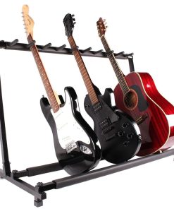 Soporte de guitarra para 9 guitarras, soporte plegable de