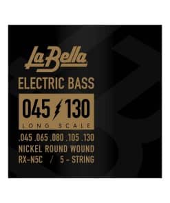 Cuerdas de Bajo La Bella RX-N5C Nickel Round Wound de Long