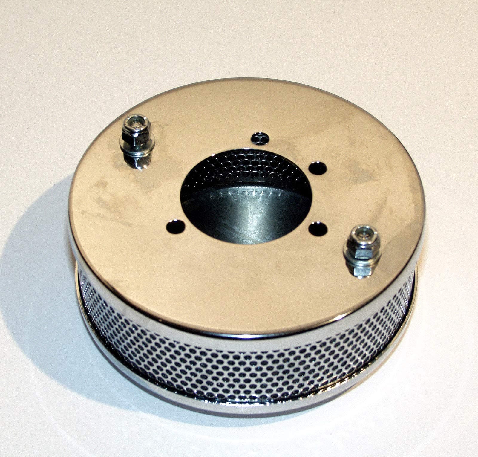 Filtro de aire redondo de malla cromada de 5.5" para - Imagen 4