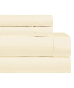 Juego de 2 fundas de almohada de lujo Royal -Marfil sólido