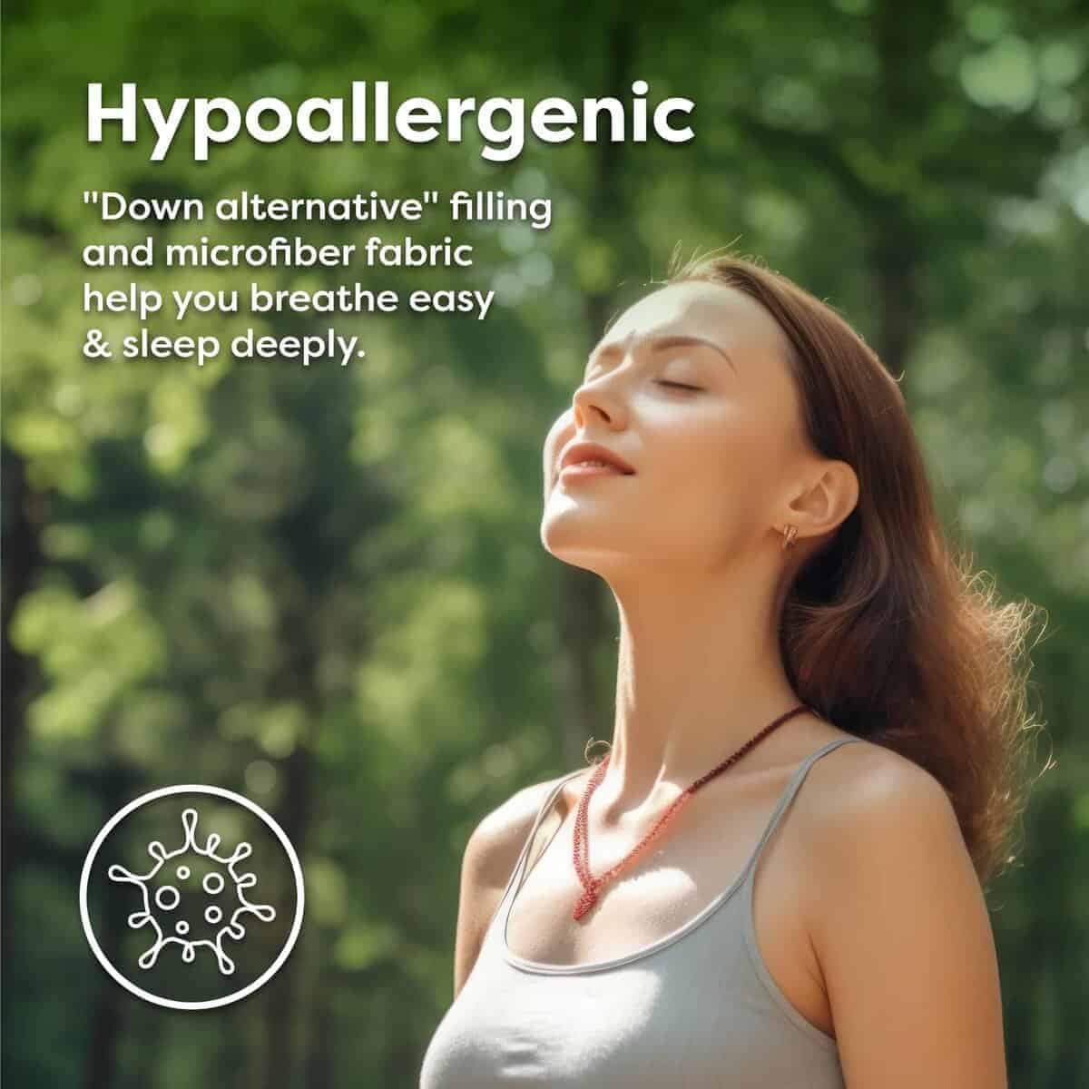 Sobrecolchón hipoalergénico con relleno de plumón - Imagen 4