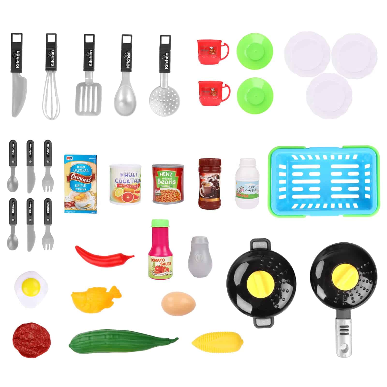 Juego de cocina deAO Juguete de alimentos de mentira con - Imagen 6