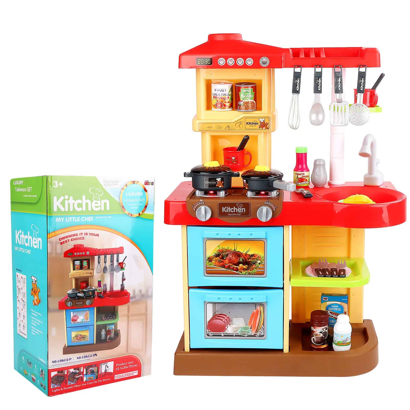 Juego de cocina deAO Juguete de alimentos de mentira con - Imagen 8