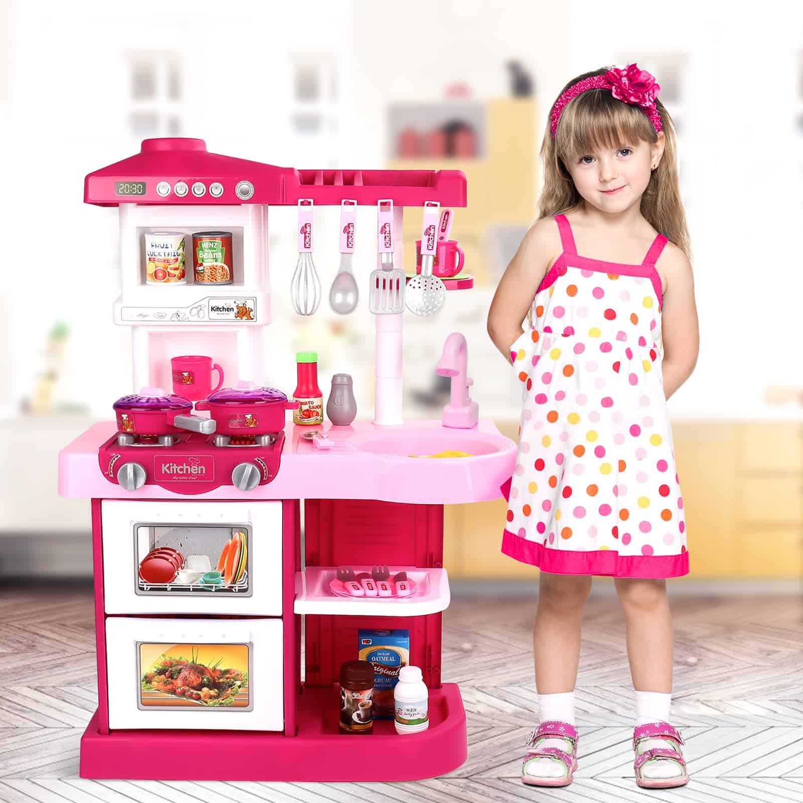 Juego de cocina de juguete de imitación de alimentos con - Imagen 5